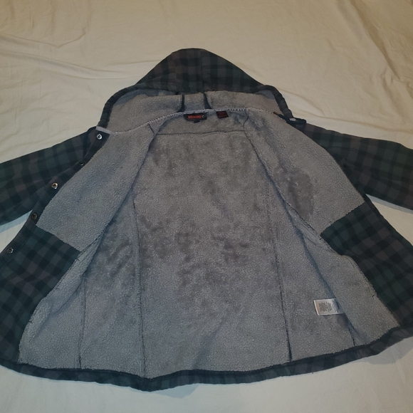 WOLVERINE HEYENNE BONDED SHERPA SHIRT JACKET Plaid - Picture 4 of 8
